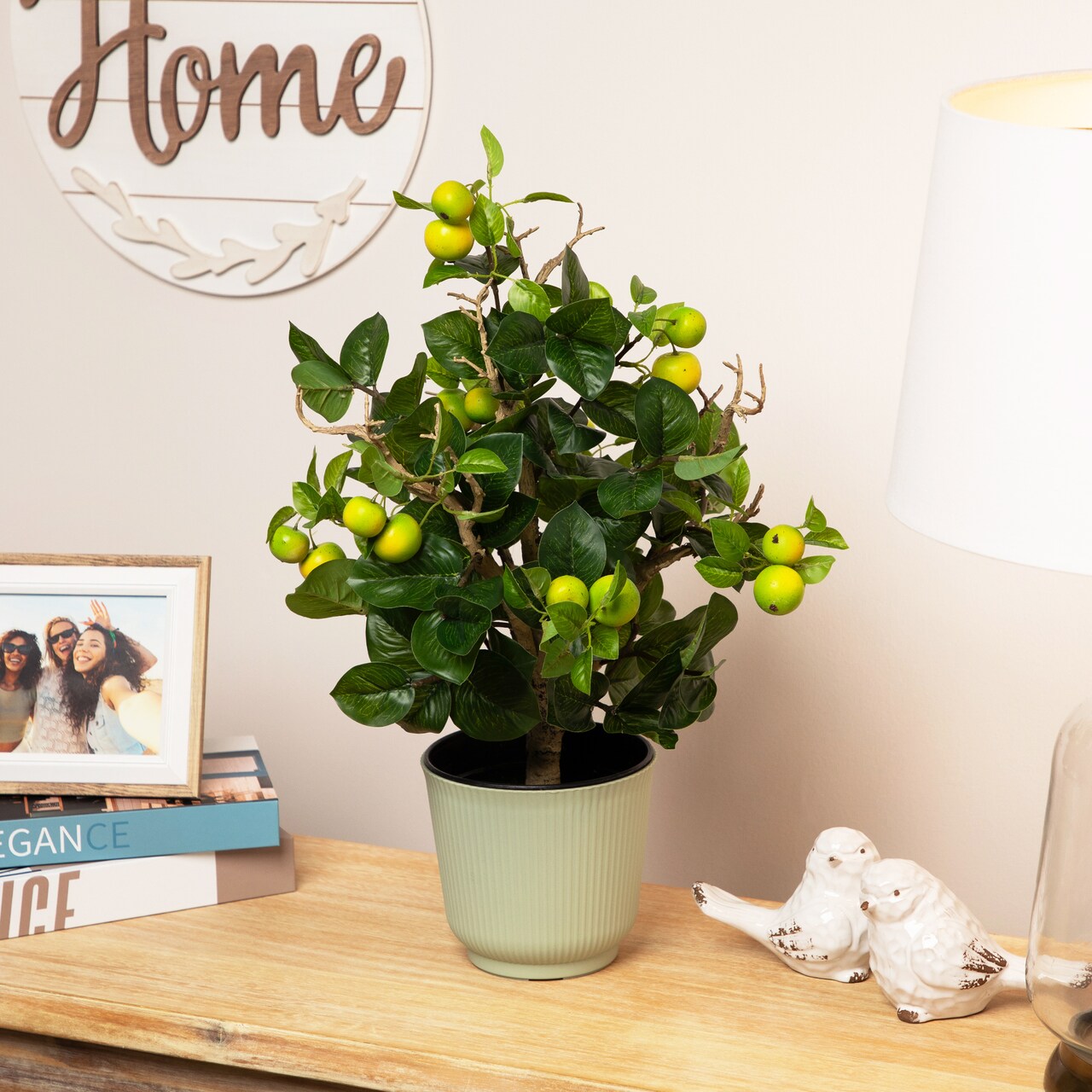 Northlight Bonsai Style Artificial Mini Apple Tree in Pot - 23"